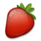 Strawberry emoji on LG